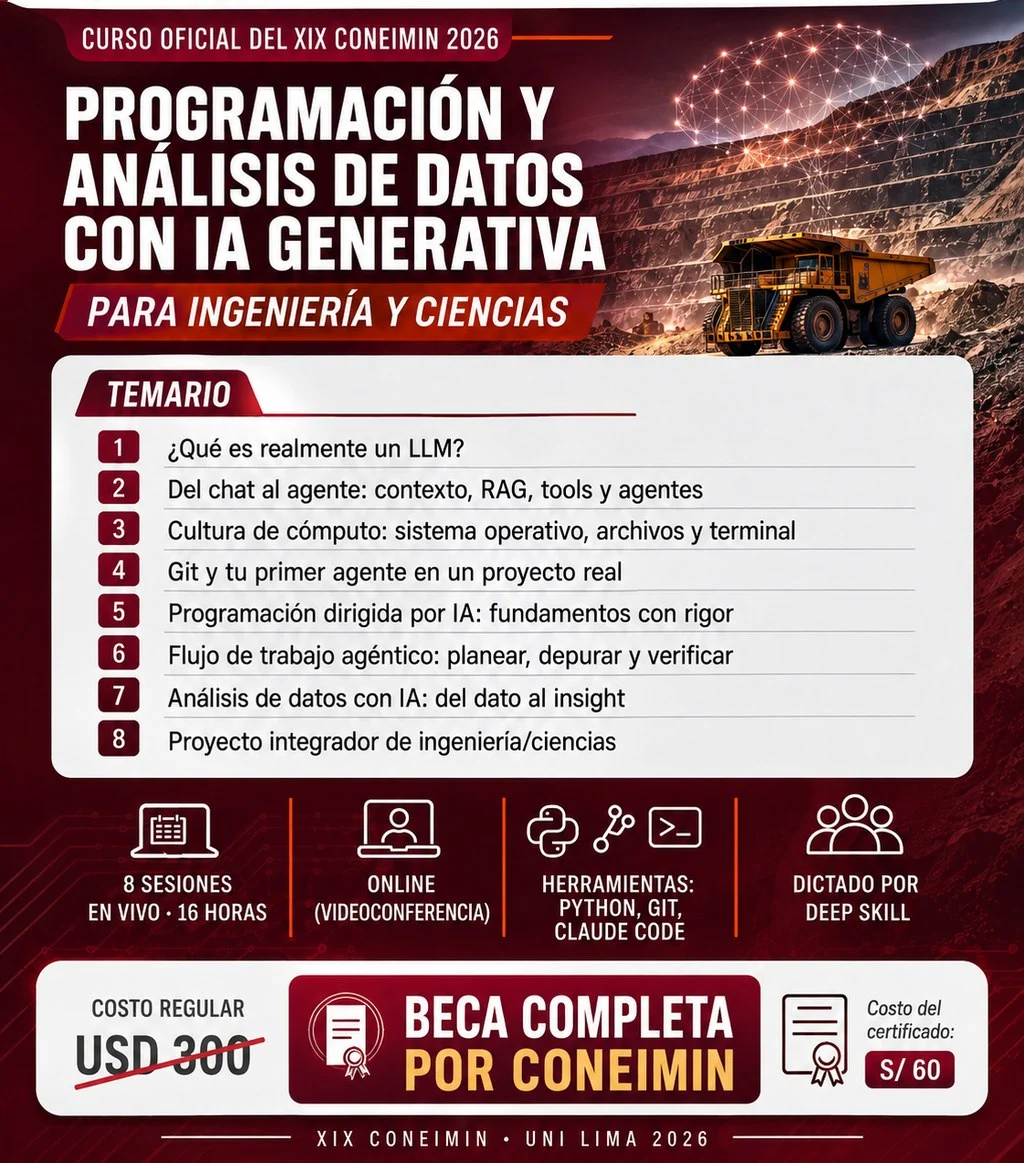 Curso Programación y Análisis de Datos con IA Generativa para Minería